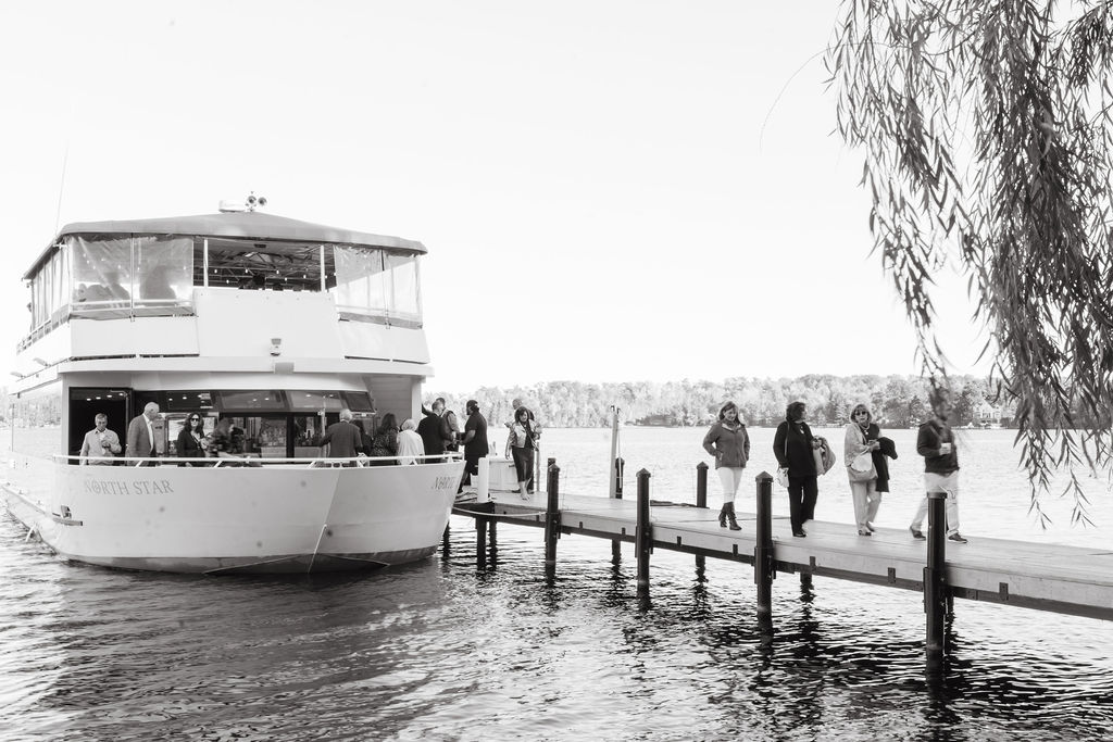 Wedding rehearsal on Gull Lake in Minnesota