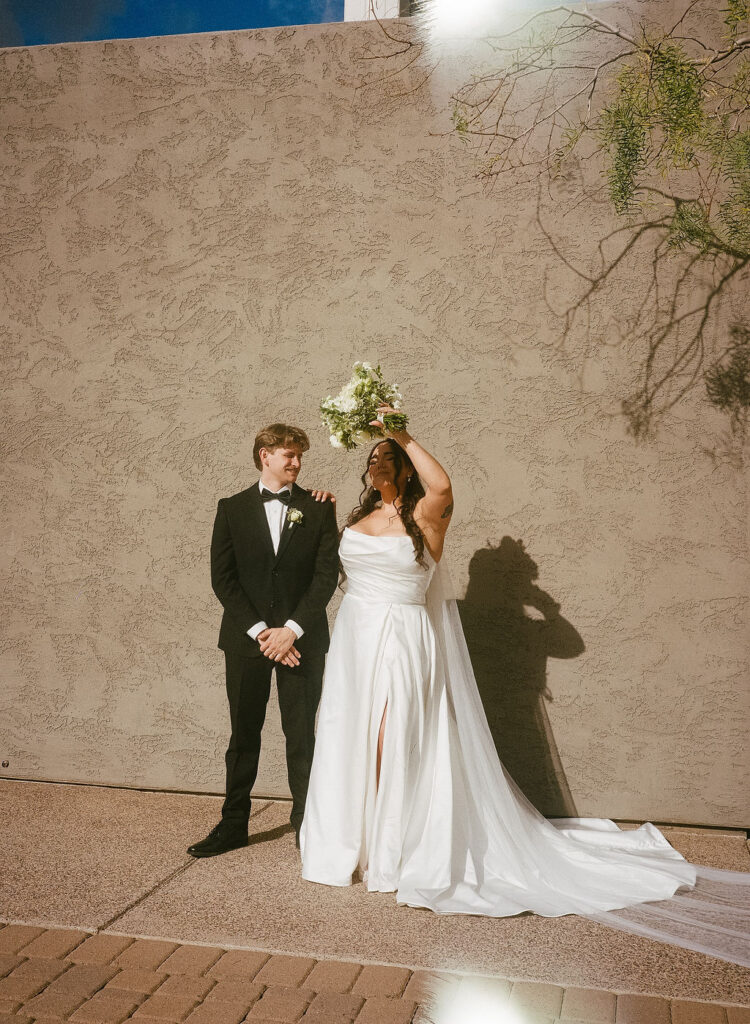 Wedding photos on film at The Paseo wedding venue