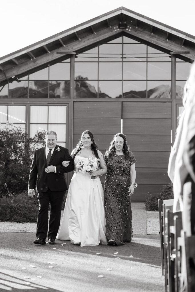 Desert wedding ceremony at The Paseo in Arizona