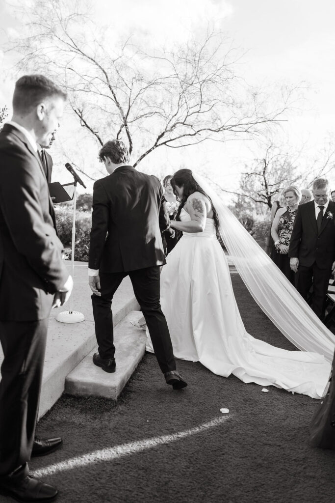 Desert wedding ceremony at The Paseo in Arizona