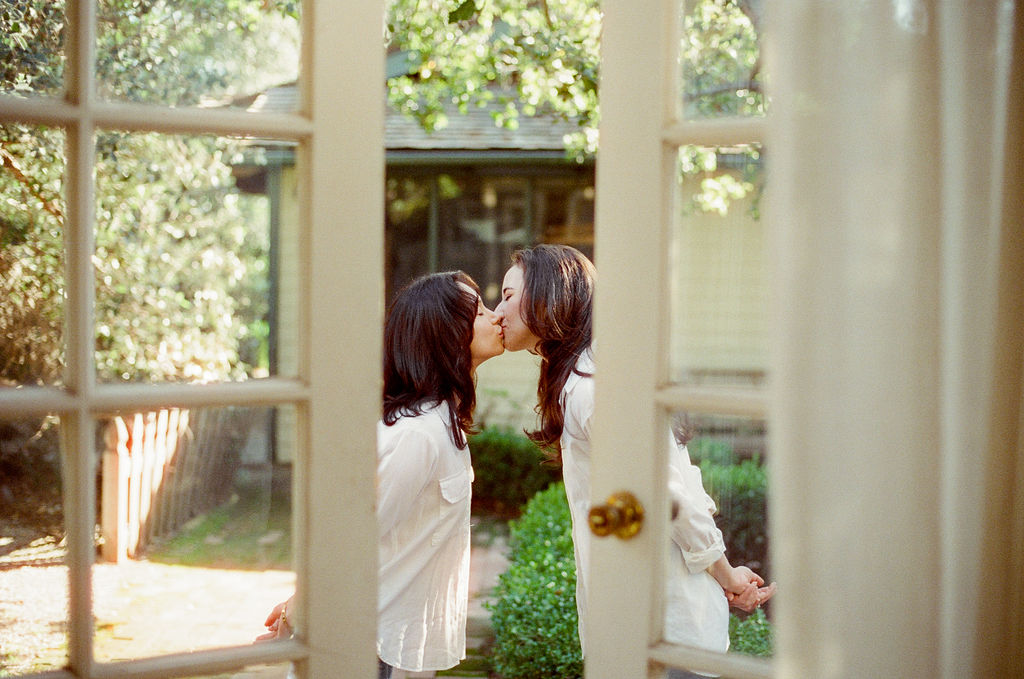 Engagement photos on 35mm film