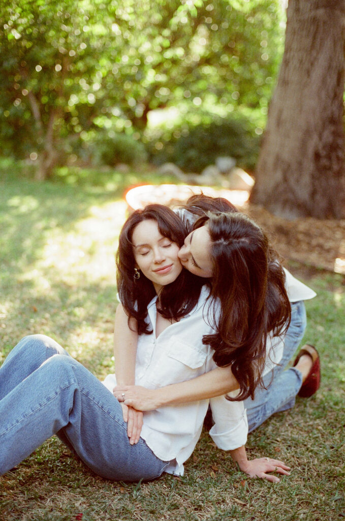 Engagement photos on 35mm film