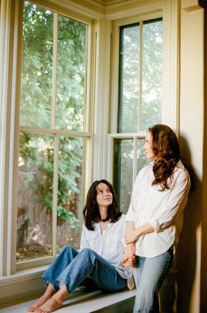 Engagement photos on 35mm film