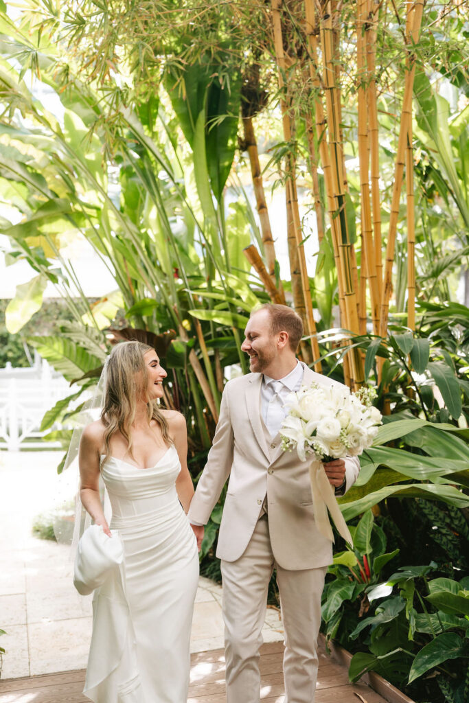 Bride and groom portraits at The Palms Hotel and Spa