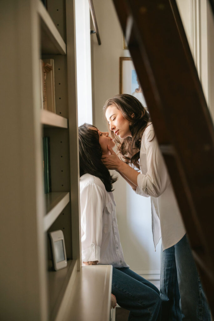 Studio engagement photos in Pasadena, California
