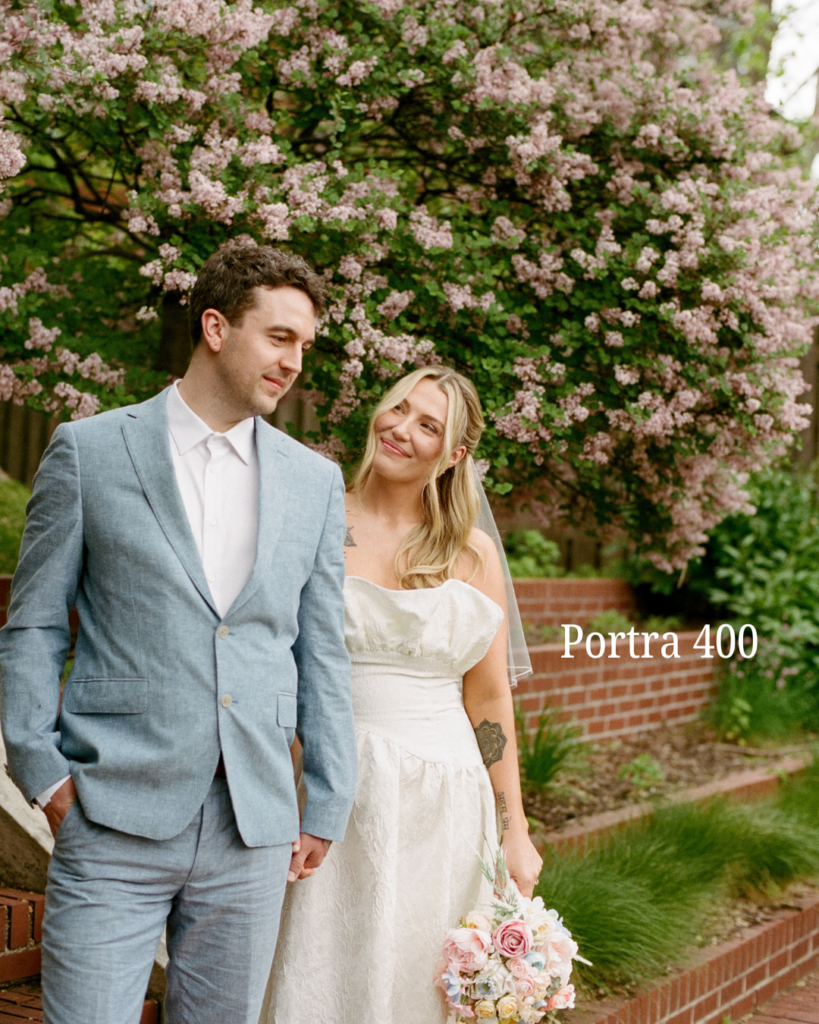 portra 400 wedding photo