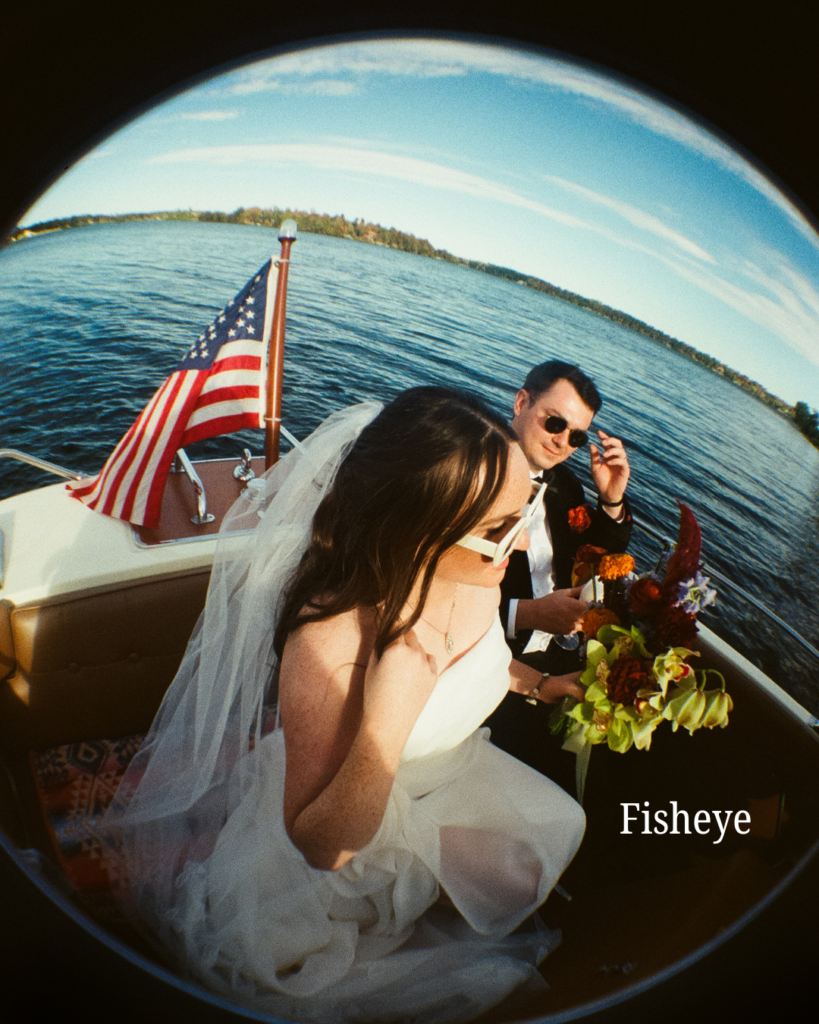 Fisheye wedding photography
