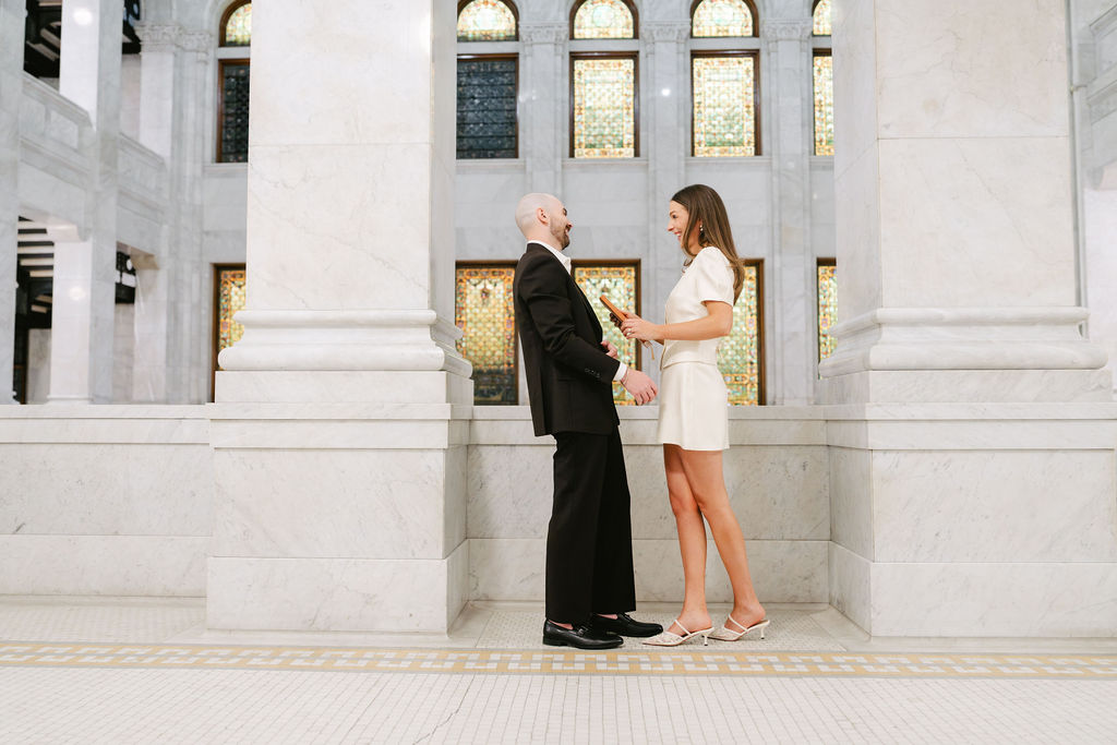 Minneapolis City Hall wedding ceremony