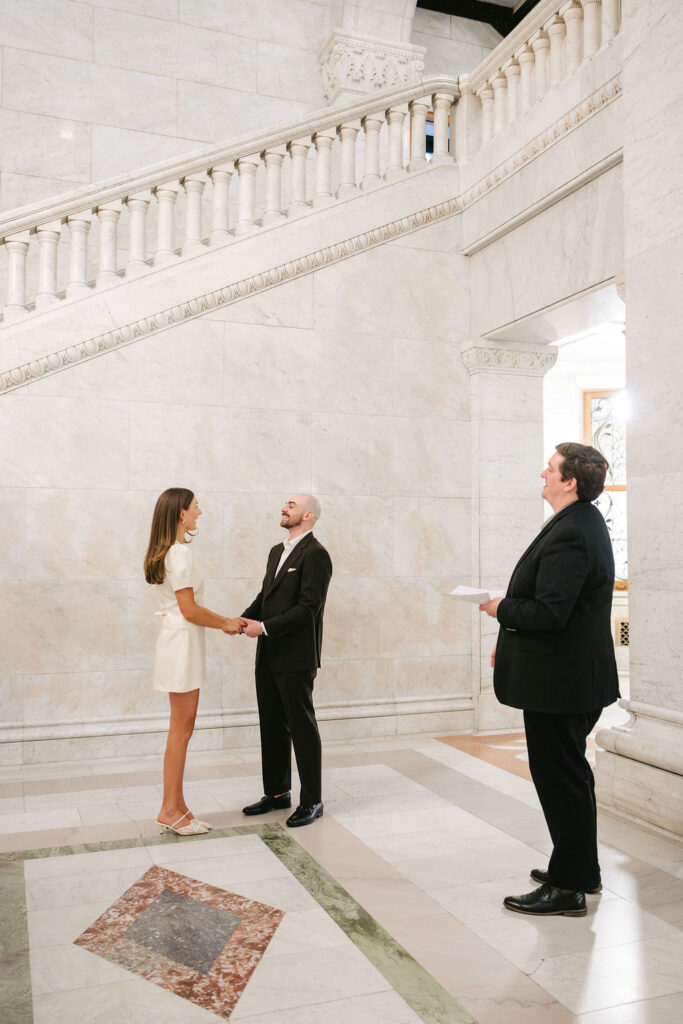 Minneapolis City Hall wedding ceremony