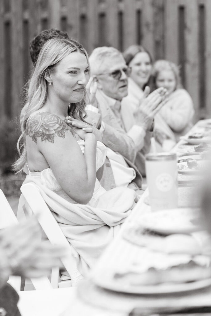 Documentary-style wedding photography during a private estate wedding reception