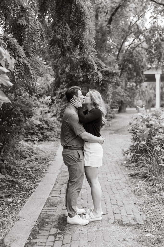 Downtown Minneapolis engagement photos after a surprise proposal