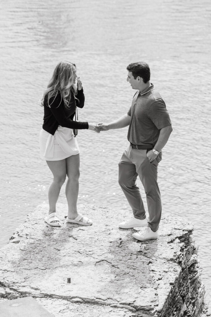 Surprise Proposal Photos at St. Anthony Main