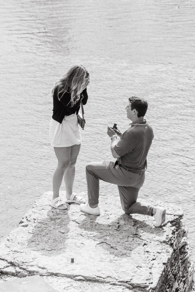 Surprise Proposal Photos at St. Anthony Main
