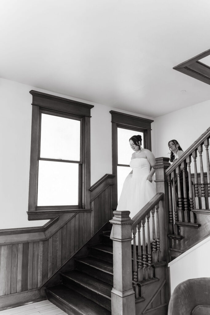 Bride and groom first look moments at Synclaire Events Venue